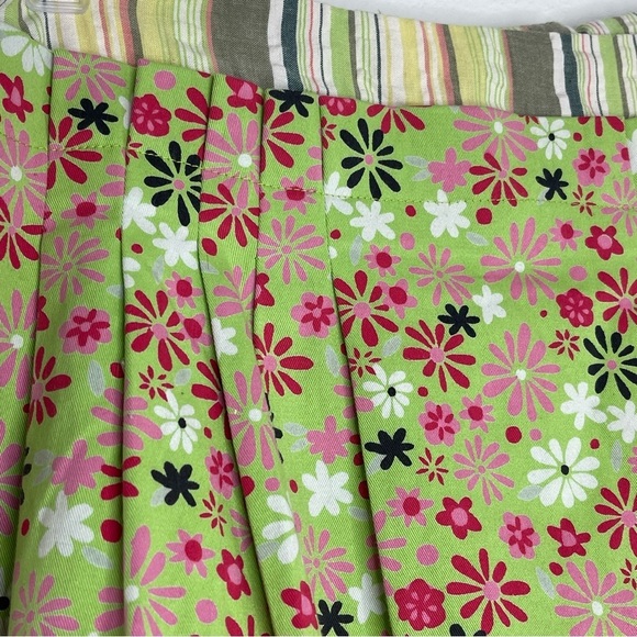 Mix Nouveau A Line Midi Fit & Flare Floral Ditsy Pleated Skirt Pockets Size Sm - Picture 3 of 12